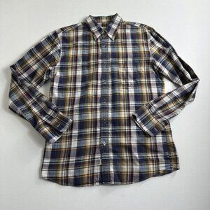 Shirts By AG Adriano Goldschmied‎ Purple Plaid Flannel Mens Size Medium Casual